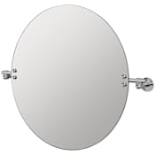 Buster + Punch Cast 28-15/16"W x 23-5/8"H Circular Flat Frameless Wall Mounted Bathroom Mirror Steel