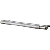 Buster + Punch Cross 8-7/8" Center to Center Bespoke Industrial Diamond Knurled Barrel Solid Stainless Steel Cabinet Bar Handle / Drawer Bar Pull Steel