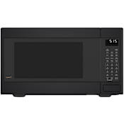 Cafe 22 Inch Wide 1.5 Cu. Ft. 1,000 Watt Countertop Microwave with Convection Cooking and Scan-to-Cook Technology Matte Black