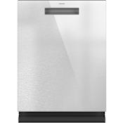 Cafe 24 Inch Wide 16 Place Setting Built-In Top Control Dishwasher with LED Lighting and Ultra Wash Top Rack Platinum Glass