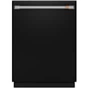 Cafe 24 Inch Wide 16 Place Setting Built-In Top Control Dishwasher with Dual Convection Ultra Dry, LED Lighting, and Ultra Wash Top Rack Matte Black