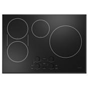 Cafe 30 Inch Wide 4 Burner Induction Cooktop with Chef Connect Black