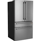 Cafe 36 Inch Wide 23.2 Cu. Ft. Energy Star Certified French Door Refrigerator with Advanced Water Filtration Stainless Steel