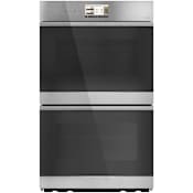 Cafe Minimal 30 Inch Wide 10.0 Cu. Ft. Electric Double Oven Platinum Glass