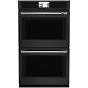 Cafe Professional 30 Inch Wide 10.0 Cu. Ft. Electric Double Oven with In-Oven Camera Matte Black