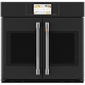 Cafe Professional 30 Inch Wide 5 Cu. Ft. Single Electric Oven Matte Black / Brushed Stainless