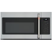 Cafe 30 Inch Wide 1.9 Cu. Ft. 1000 Watt Over the Range Microwave with Sensor Cook and Steam Clean Stainless Steel / Brushed Stainless