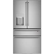 Cafe 36 Inch Wide 27.8 Cu. Ft. Energy Star Rated French Door Refrigerator with Convertible Drawer Stainless Steel / Brushed Stainless