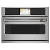 Cafe 30 Inch Wide 1.7 Cu. Ft. 975 Watt Built In Microwave with Convection Cooking and WiFi Stainless Steel