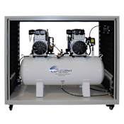 California Air Tools 4 HP 20 Gal 130 Max PSI Single-Stage Portable Electric (230 Volt) Reciprocating Air Compressor with Dryer and Sound Proof Cabinet N/A