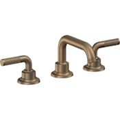 California Faucets Descanso 1.2 GPM Widespread Bathroom Faucet with 1-1/4" Completely Finished ZeroDrain and Lever Handles Antique Brass Flat