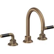 California Faucets Descanso 1.2 GPM Widespread Bathroom Faucet with Pop-Up Drain Assembly and Lever Handles Antique Brass Flat