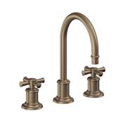 California Faucets Miramar 1.2 GPM Widespread Bathroom Faucet Antique Brass Flat