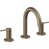 California Faucets D Street 1.2 GPM Widespread Bathroom Faucet with 1-1/4" Completely Finished ZeroDrain and Lever Handles Antique Brass Flat