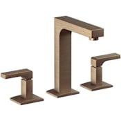 California Faucets Solimar 1.2 GPM Widespread Bathroom Faucet with Pop-Up Drain Assembly Antique Brass Flat
