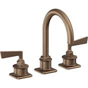 California Faucets Steampunk Bay 1.2 GPM Widespread Bathroom Faucet Antique Brass Flat