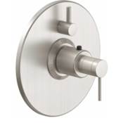 California Faucets D Street Thermostatic Valve Trim Only with Dual Lever Handles and Volume Control - Less Rough In Polished Chrome