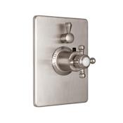 California Faucets Venice Double Handle Thermostatic Valve Trim Satin Nickel
