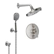 California Faucets Styletherm 1/2" Thermostatic Shower System 2.5 GPM Satin Nickel