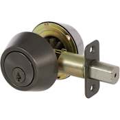 Callan Double Cylinder Deadbolt Antique Nickel