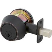 Callan2 Single Cylinder Deadbolt Edged Oil Rubbed Bronze