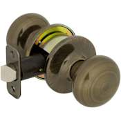 Callan2 Saxon Series Grade 2 Privacy Door Knob Set Antique Brass