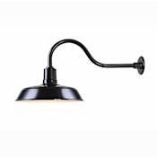 Canarm Single Light 15-3/4" High Outdoor Wall Sconce Black / Aluminum