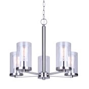 Canarm Britton 5 Light 21" Wide Chandelier Brushed Nickel