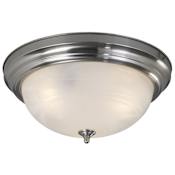 Canarm 3 Light 15" Wide Flush Mount Ceiling Fixture Brushed Nickel