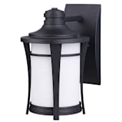 Canarm Maya Single Light 10-3/4" High Outdoor Wall Sconce Black
