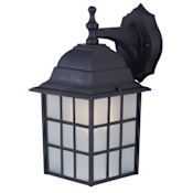 Canarm Single Light 12-1/4" High Outdoor Wall Sconce Black