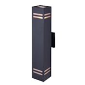 Canarm Tay 2 Light 4-1/2" Wide Outdoor Wall Sconce Black