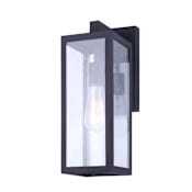 Canarm Newport 15" Tall Outdoor Wall Sconce Black