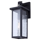 Canarm Shana 16" Tall Outdoor Wall Sconce Black