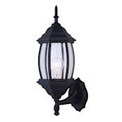 Canarm Single Light 17" High Outdoor Wall Sconce Black