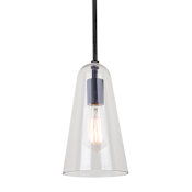 Canarm LUISA 6" Wide Mini Pendant Black