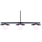 Canarm Mierka 3 Light 33" Wide Linear Pendant Black
