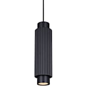 Canarm Cohen 5" Wide Mini Pendant Matte Black