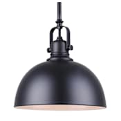 Canarm Polo 9" Wide Mini Pendant Black