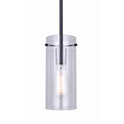 Canarm Joni 5" Wide Mini Pendant Black