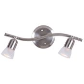 Canarm James 2 Light 15" Wide Fixed Rail - Ceiling or Wall Mount Brushed Pewter