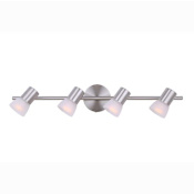 Canarm Hudson 4 Light 29" Wide Fixed Rail - Ceiling or Wall Mount Brushed Nickel