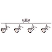 Canarm Polo 4 Light 29" Wide Fixed Rail - Ceiling or Wall Mount Brushed Nickel