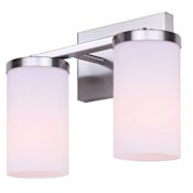 Canarm Britton 2 Light 13" Wide Vanity Light Brushed Nickel
