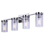 Canarm Britton 4 Light 28" Wide Vanity Light Brushed Nickel