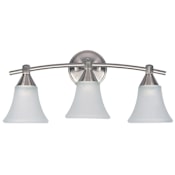 Canarm Grace 3 Light 20" Wide Bathroom Vanity Light Brushed Pewter