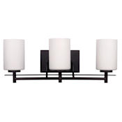 Canarm Carlton 3 Light 21" Wide Bathroom Vanity Light Oil Rubbed Bronze