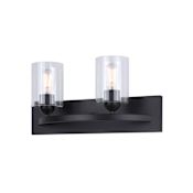 Canarm Hampton 2 Light 18" Wide Vanity Light Matte Black