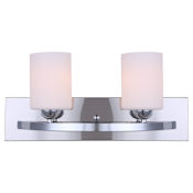 Canarm Hampton 2 Light 18" Wide Bathroom Vanity Light Chrome