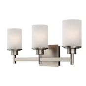Canarm Lyndi Three Light 22" Wide Bathroom Vanity Light Brushed Nickel